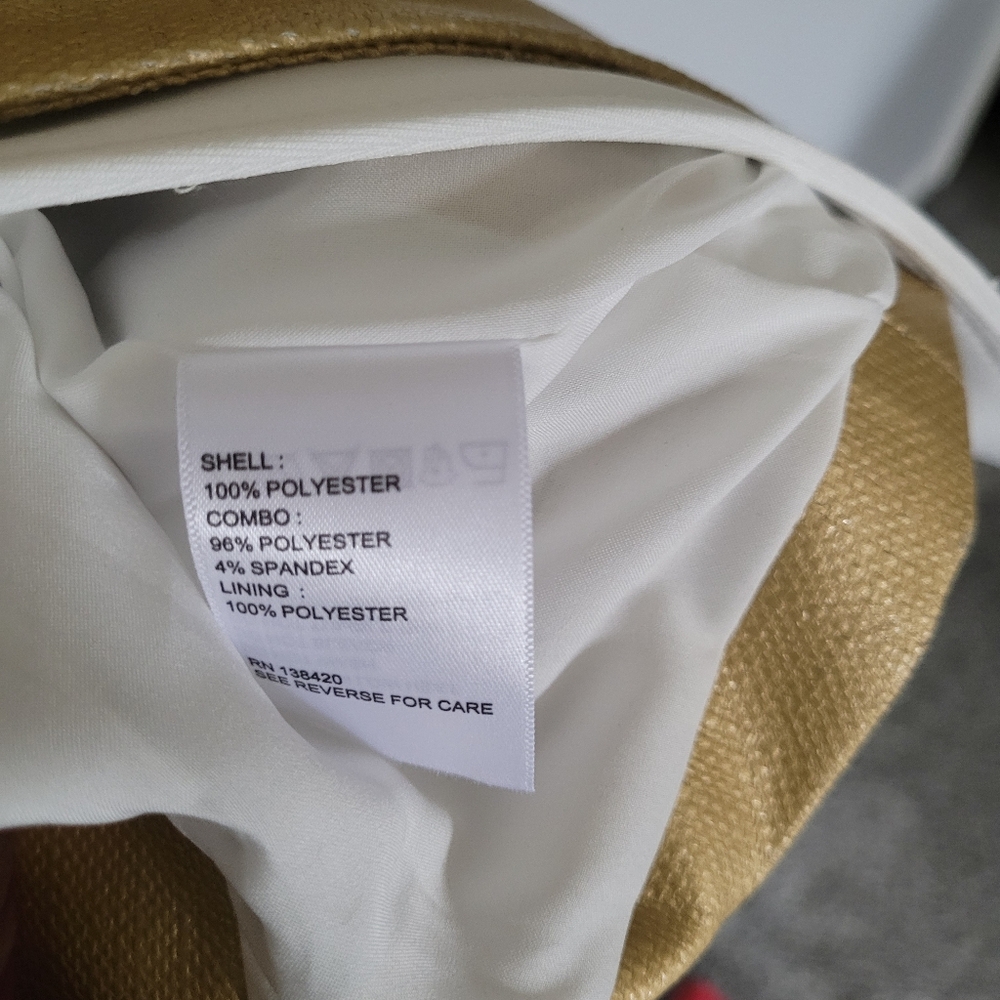 ETCETERA Gold Women's Blazer With White Shirt Insert. Sz 6. NWT MSRP $475 - Picture 9 of 10